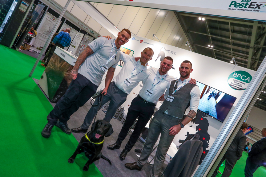 P-2464 First time exhibitors Cape Spc taking a photo break after a busy morning at PestEx 2019
